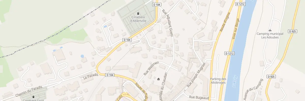 Plan du 7 Che des Chapelles à Albertville