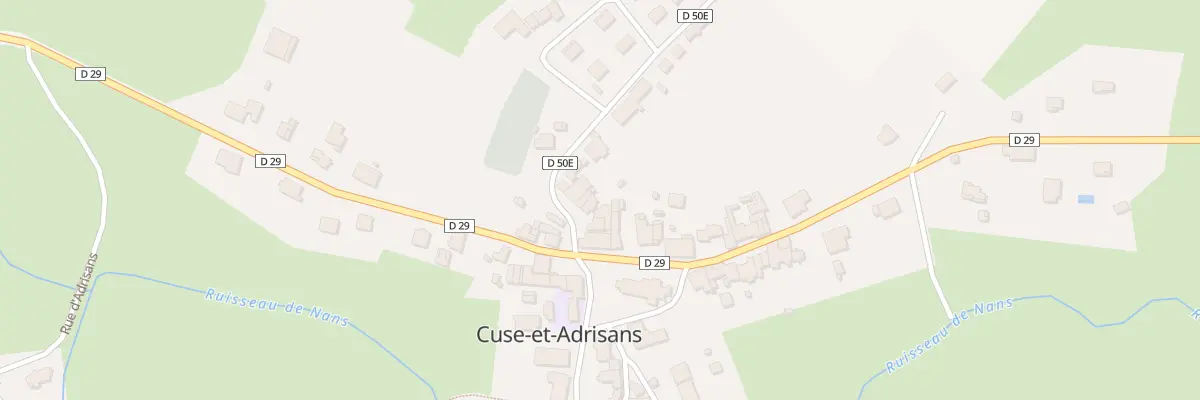 Plan du 5032 Au Village de Cuse à Cuse-et-Adrisans