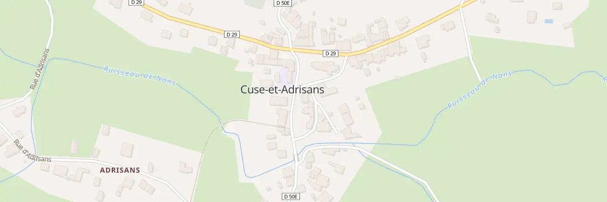 Plan du 2 Rue du Four Banal à Cuse-et-Adrisans