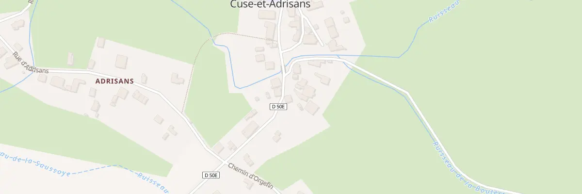 Plan du 5068 Au Village de Cuse à Cuse-et-Adrisans