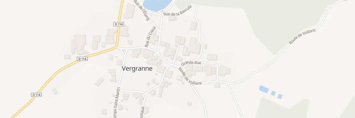 Plan du 1 Rue de l’Ancienne Poste à Vergranne