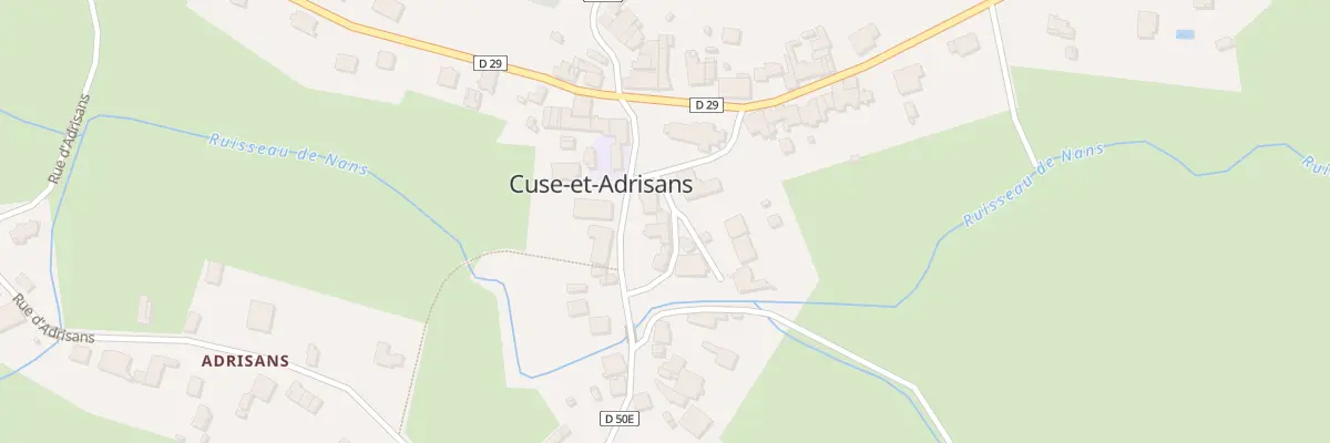 Plan du 4 Rue du Four Banal à Cuse-et-Adrisans