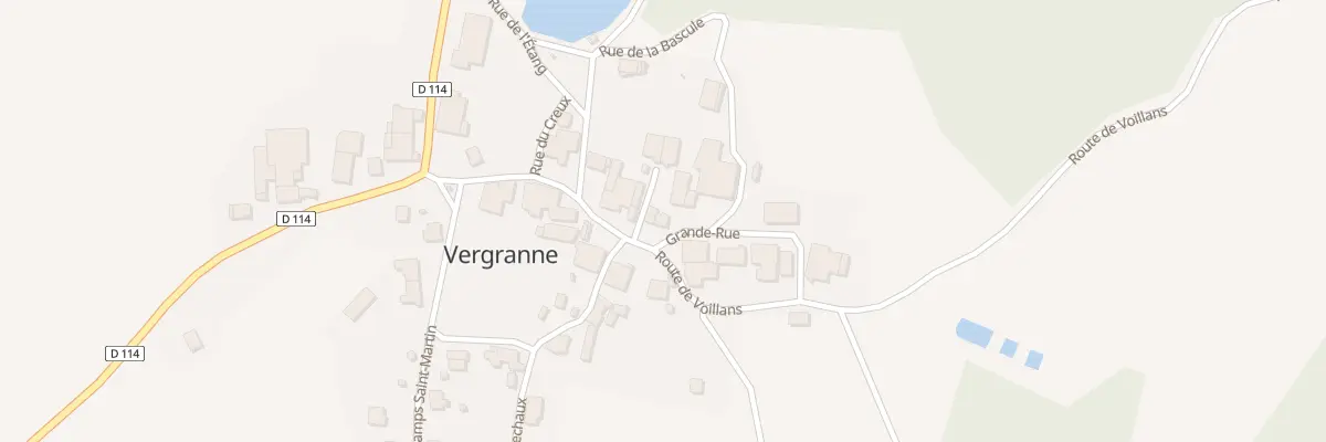 Plan du 7 Grande Rue à Vergranne