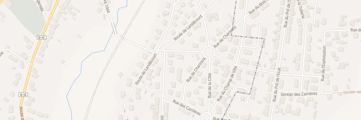 Plan du 4 Rue des Blanches Terres à Damelevières