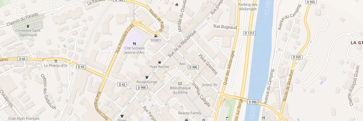 Plan du 27 Rue gambetta à Albertville