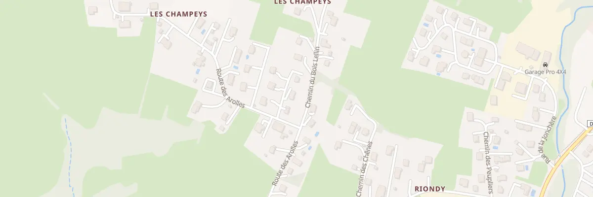 Plan du 358 Rte des Arolles à Boëge