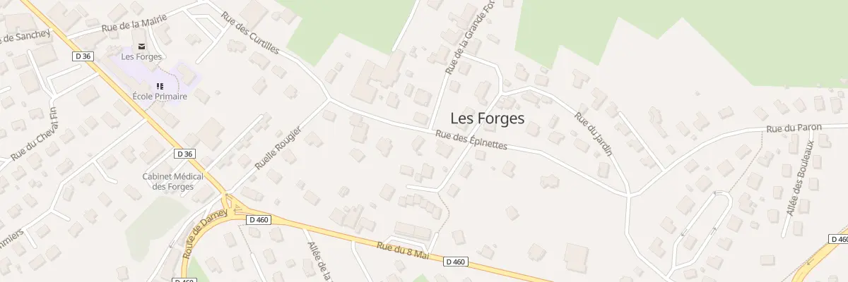 Plan du 32 Rue des Curtilles aux Forges