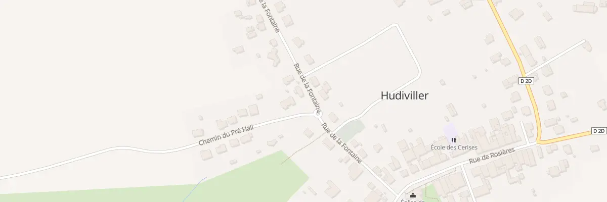 Plan du 11 Rue de la Fontaine à Hudiviller