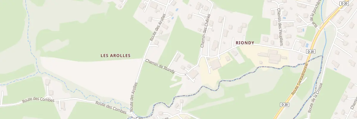 Plan du 446 Che de Riondy à Boëge