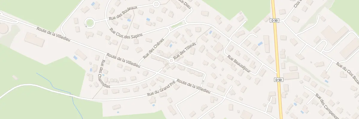 Plan du 14 Rue des Tilleuls à Vercel-Villedieu-le-Camp