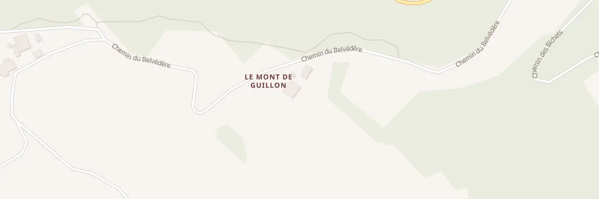 Plan du 1 Che du Belvédère à Guillon-les-Bains