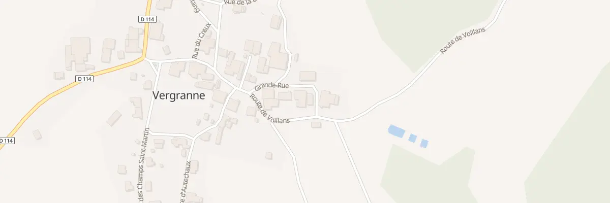 Plan du 3 Rte de Voillans à Vergranne