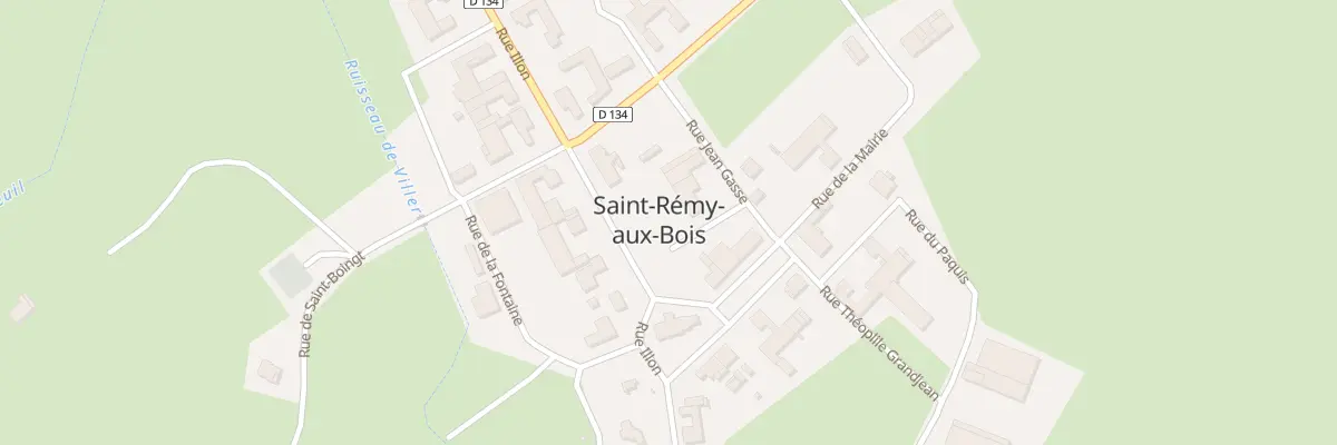 Plan du 1 Rue Jean Gasse à Saint-Rémy-aux-Bois