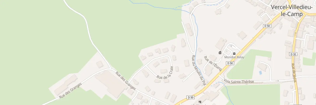 Plan du 11 Rue de la Craie à Vercel-Villedieu-le-Camp