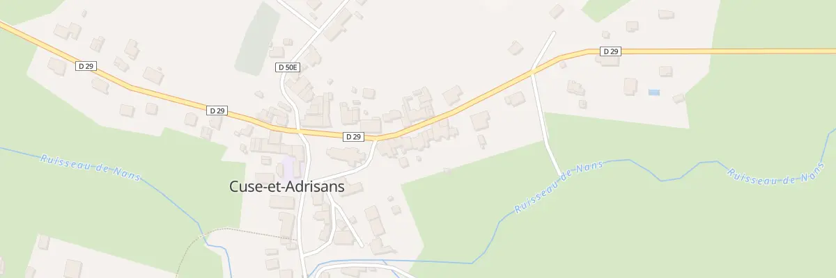 Plan du 6 Rue du Commandant Borne à Cuse-et-Adrisans