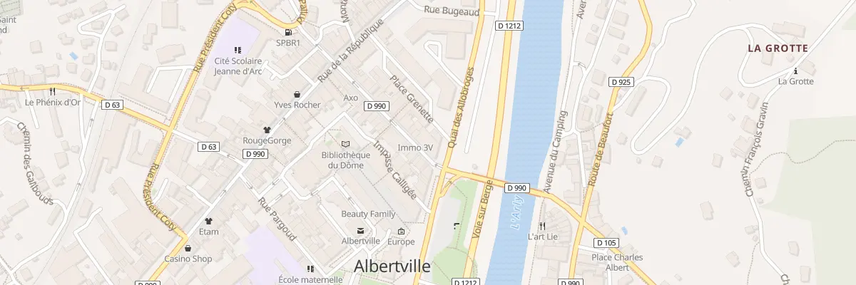 Plan du 2 Rue gambetta à Albertville