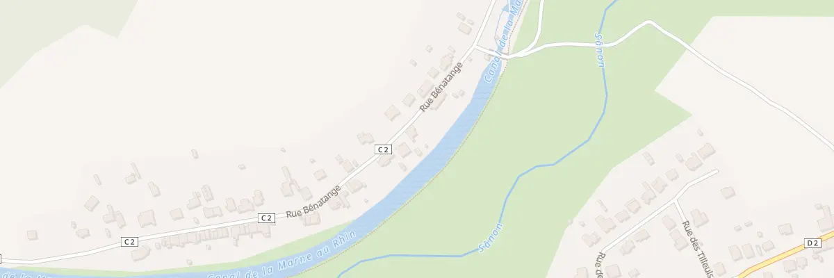 Plan du 9001 Rue Benatange à Crévic