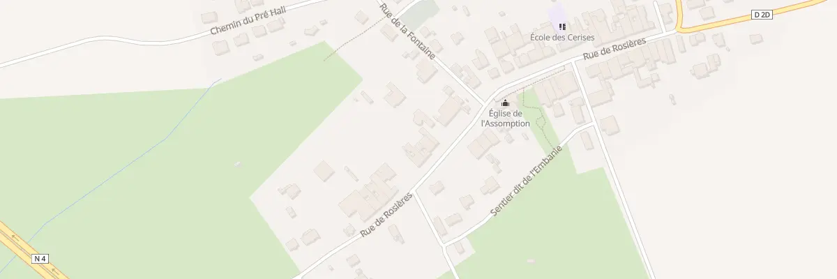 Plan du 34 Rue de Rosières à Hudiviller