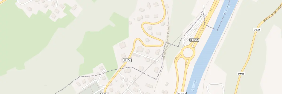 Plan du 917 Rte d’Albertville à Pallud