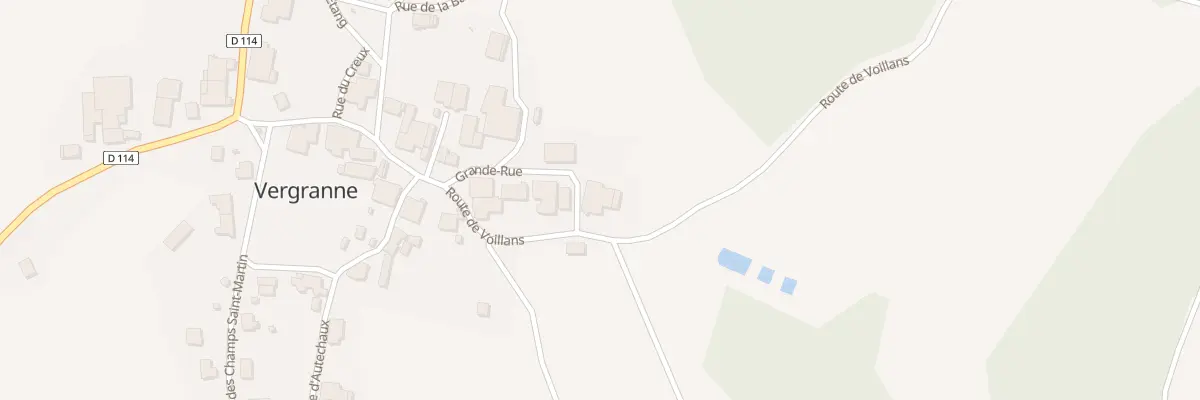 Plan du 11 Grande Rue à Vergranne