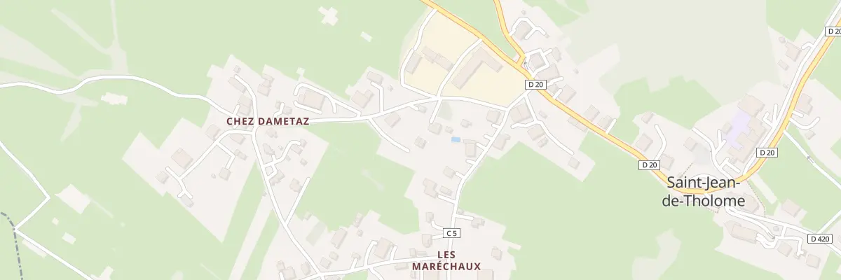 Plan du 169 Rte de Dametaz à Saint-Jean-de-Tholome