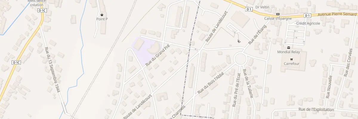 Plan du 2 Rte de Landecourt à Damelevières