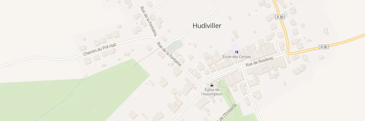 Plan du 2 Rue de la Fontaine à Hudiviller