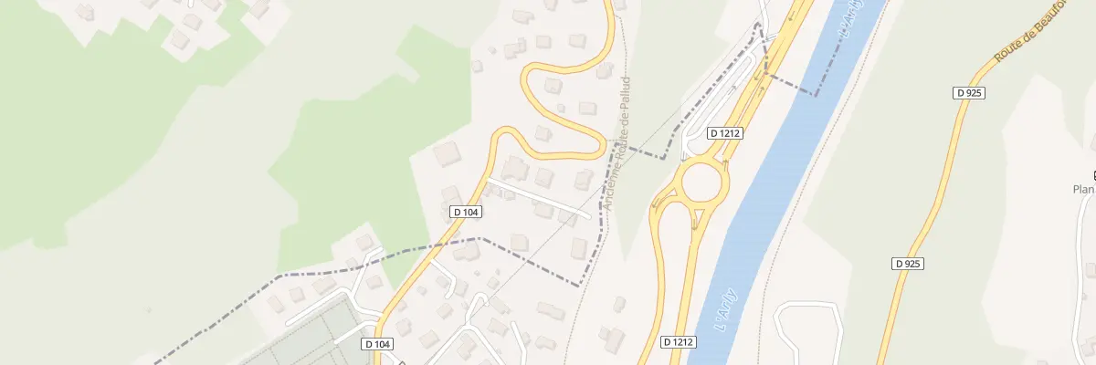 Plan du 791 Rte d’Albertville à Pallud
