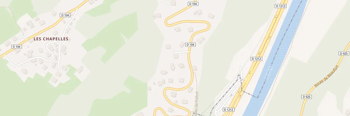 Plan du 454 Rte d’Albertville à Pallud