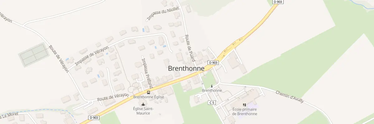 Plan du 163 Rte de Thonon-les-Bains à Brenthonne