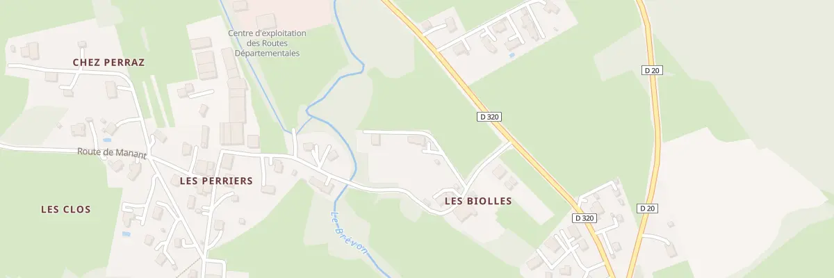 Plan du 80 Che des Biolles à Boëge