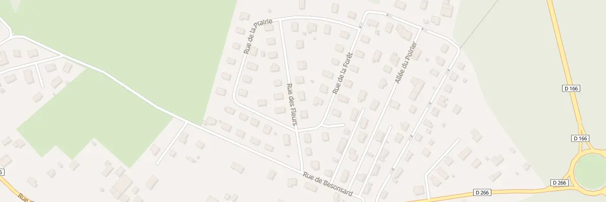 Plan du 10 Rue des Fleurs à Uxegney