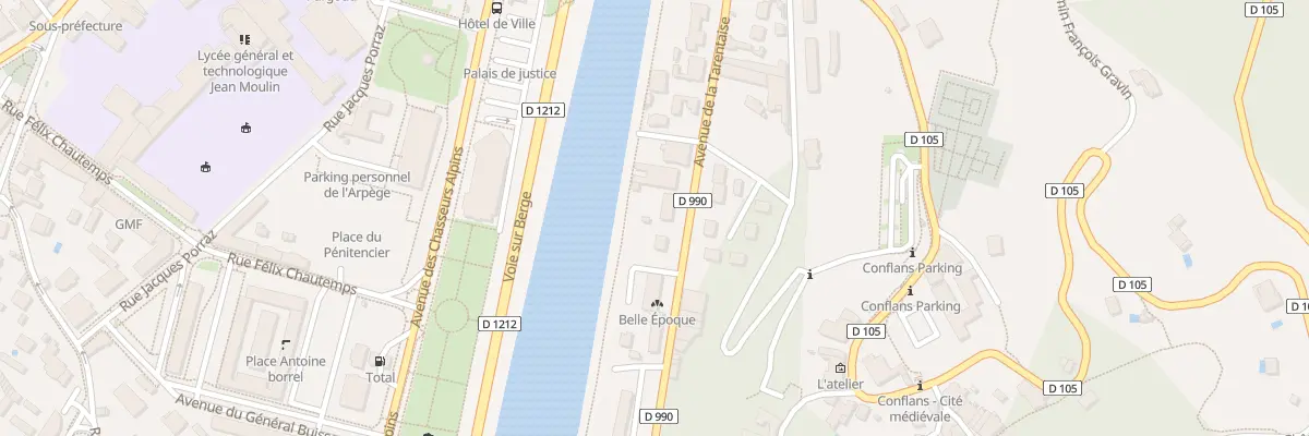 Plan du 26B Av de Tarentaise à Albertville