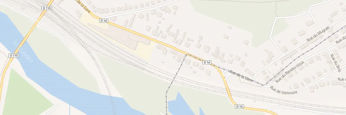 Plan du 24 Rue de la Gare à Damelevières