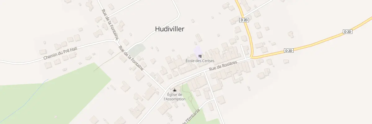 Plan du 20 Rue de Rosières à Hudiviller