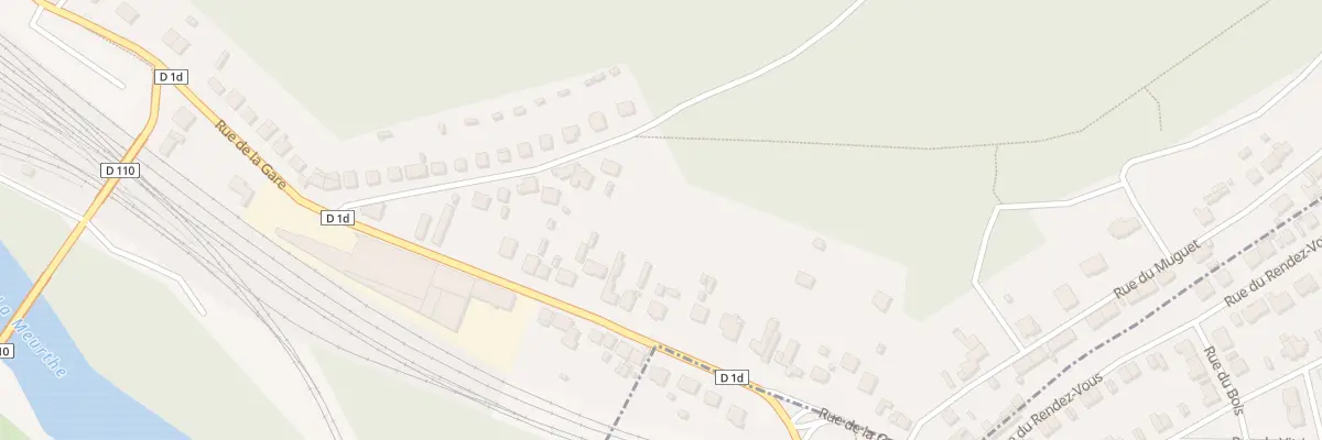 Plan du 41 Rue de la Gare à Damelevières