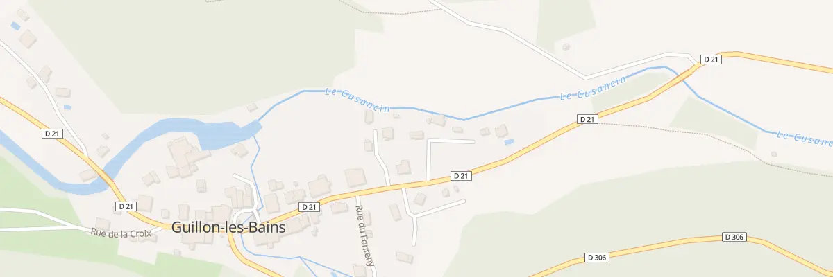 Plan de la Rue de la Taillanderie à Guillon-les-Bains
