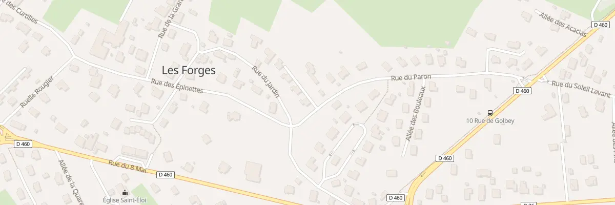 Plan du 1A Rue du Paron aux Forges