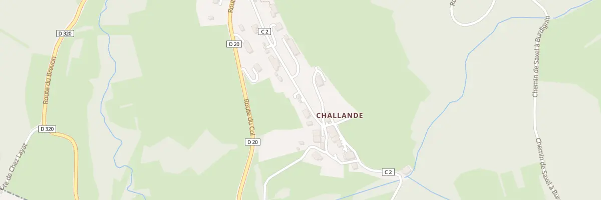 Plan du 246 Rte de Challande à Saxel
