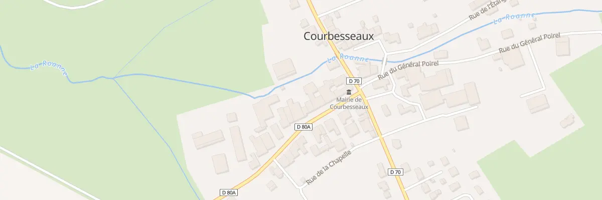 Plan du 11 Rue du General Poirel à Courbesseaux
