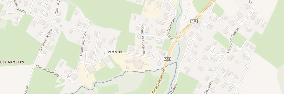 Plan du 98 Che de Riondy à Boëge