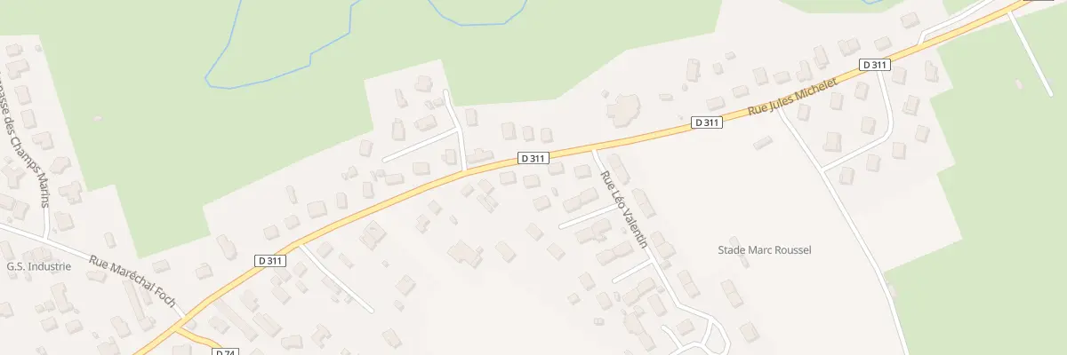 Plan du 23 Rue Jules Michelet à Saint-Sauveur