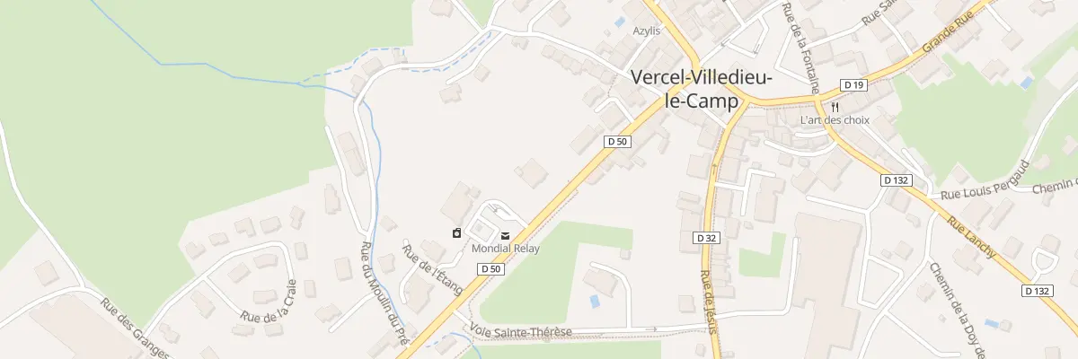 Plan du 14 Rue des Fourches à Vercel-Villedieu-le-Camp