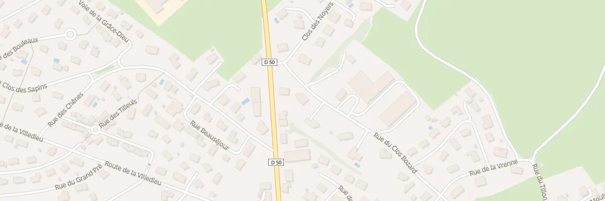 Plan du 13 Rue du Clos Bozard à Vercel-Villedieu-le-Camp