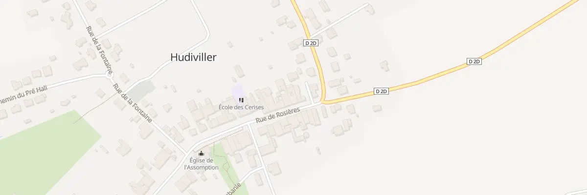 Plan du 4 Rue de Rosières à Hudiviller