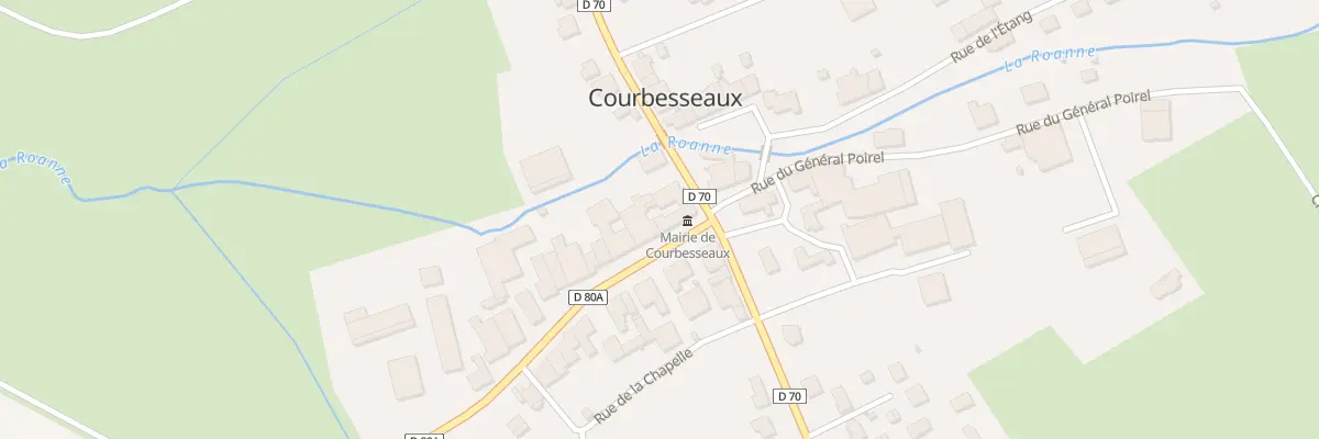 Plan du 17B Rue du General Poirel à Courbesseaux