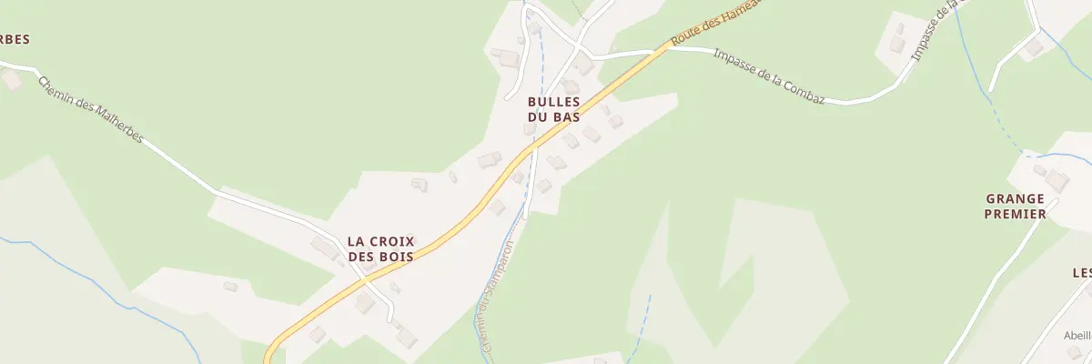 Plan du 5476 Les Champerons à Marthod