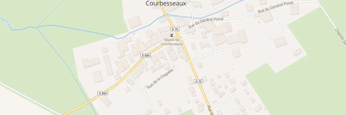 Plan du 14 Rue du General Poirel à Courbesseaux