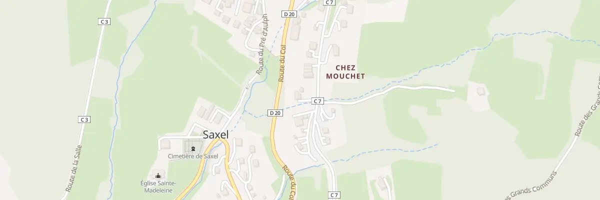 Plan du 244 Rte des Grands Communs à Saxel