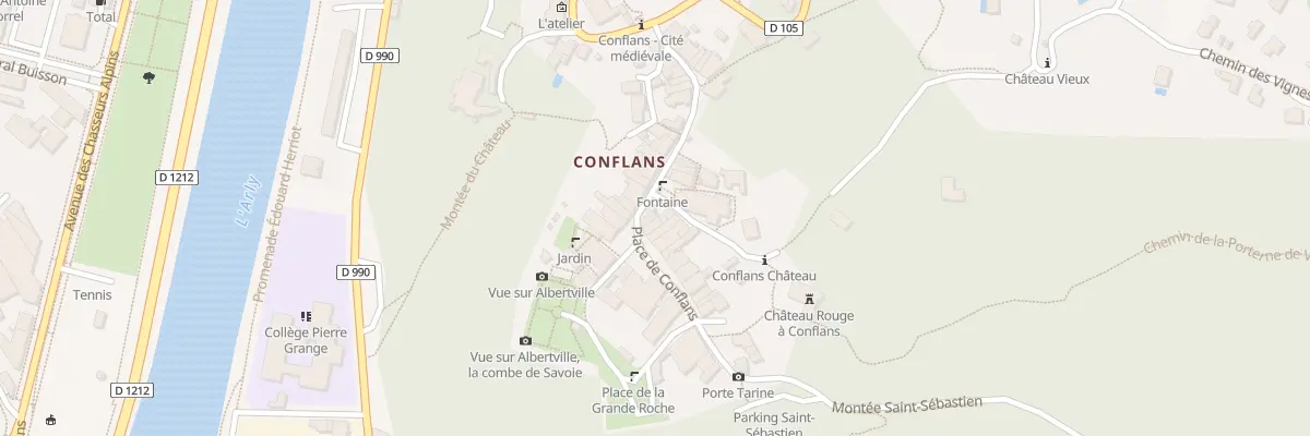 Plan du 3 Pl de Conflans à Albertville